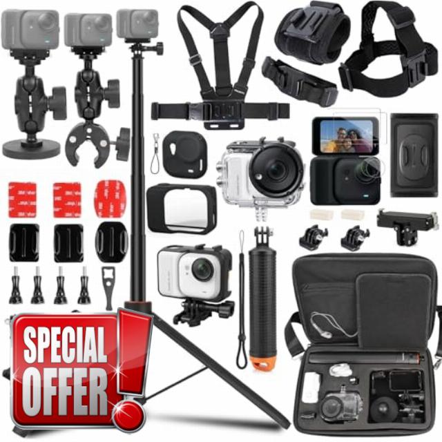 PellKing Accessories Kit for Insta360 Go Ultra