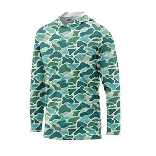 Performance Fishing Hoodie Shirt for Men Women UPF UV 50+ Lightweight With Hood
