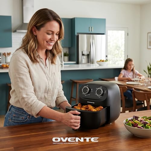 Auto Shutoff & Dishwasher Safe Nonstick Basket