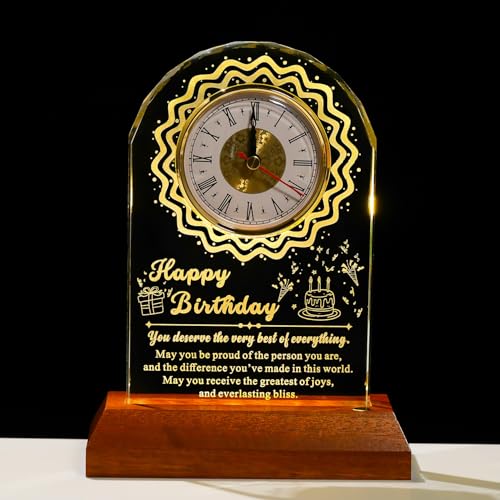 with LED Laser-Engraved & Wooden Base