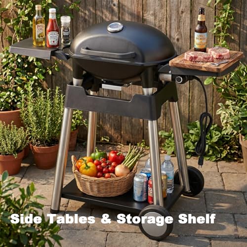 Built-In Thermometer BBQ Grill