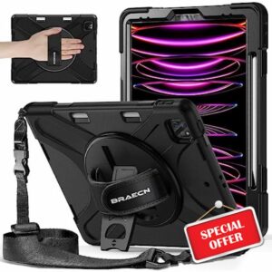 BRAECNstock for iPad Air 13" (M4/M3/M2) / iPad Pro 12.9" 6th/5th/4th/3rd Gen Case
