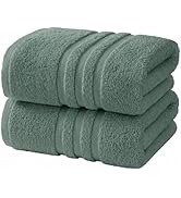 Velqora Bath Towels 2 Pack, 30 x 60 Inches, Large 100% Cotton Towels, Soft, Absorbent, Comfortabl...