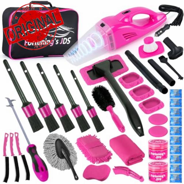 38PCS Car Detailing Kit Interior Cleaner with High Power Handheld Vacuum