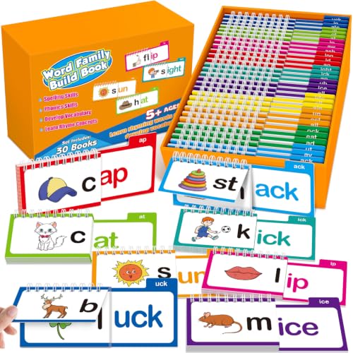 Phonics Flash Cards Word Family Build Book