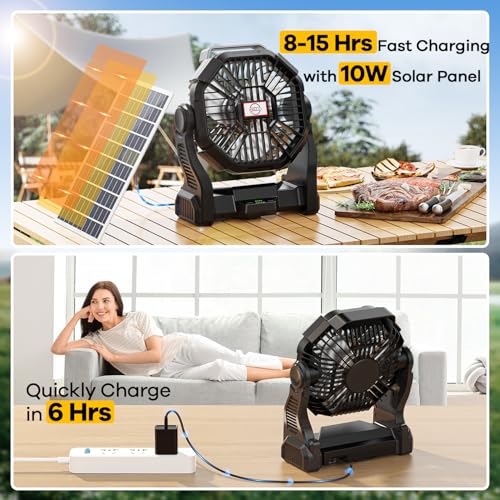 9 Inch Portable Battery Operated Hurricane Supplies for Picnic