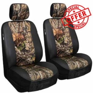 LPI Truck Mossy Oak Heavy Duty Car Seat Covers for Front Seats; Fits Sedans and SUVs