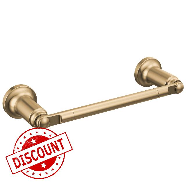 Delta Saylor (1-Pack) 8'' Towel Rack for Bathroom Champagne Bronze Towel Bar for Bathroom Wall Hand Towel Holder Rod Wall Mounted Kitchen Towel Holder 73508-CZ