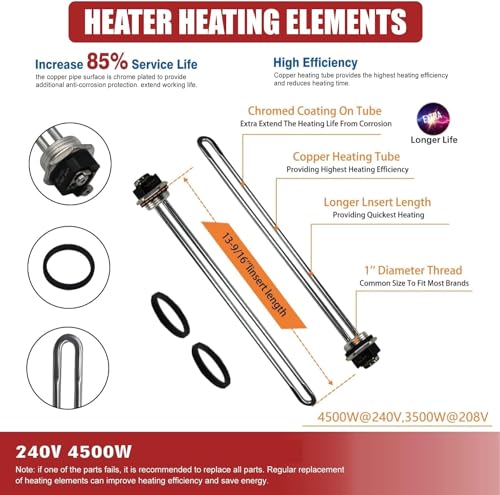Fits Most Models of Dual Element Eletrical Water Heaters