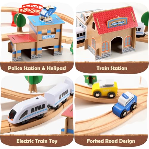 88 PCS Train Track Toys for 3 4 5 Years Old Kids