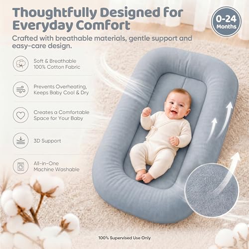 Portable Tummy Time Mat for Home & Travel