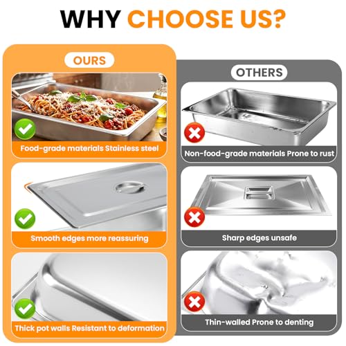 Commercial Stainless Steel Steam Table & Catering Food Pans