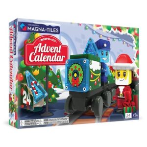 MAGNA-TILES microMAGS Advent Calendar 34-Piece Magnetic Construction Set
