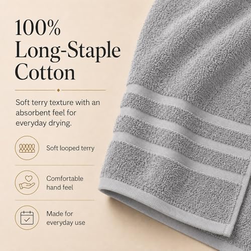 Soft & Absorbent Bathroom Towels for Everyday Use