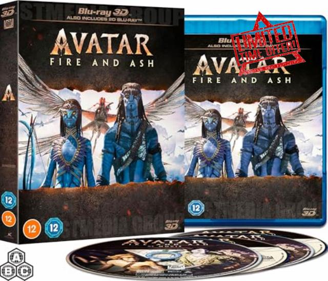 Avatar: Fire and Ash (Bonus Features) [4-Disc Set] [3D Blu-ray + Blu-ray] [Region Free]