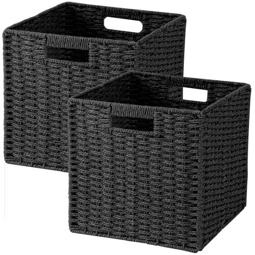 11x11 Handwoven Paper Rope Organizer Bins