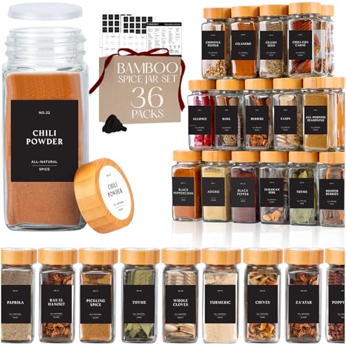 4oz Clear Empty Bottles Seasoning Organizer Jars with Shaker Lids