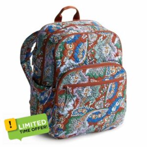 Vera Bradley Women's Premium Cotton Large Bancroft Backpack
