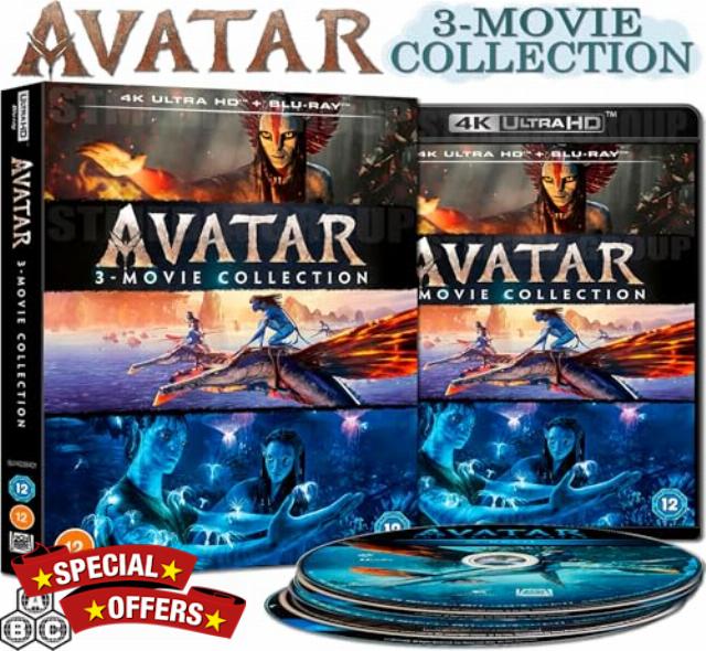 Avatar: 3-Movie Collection (Avatar / Avatar: The Way of Water / Avatar: Fire and Ash) [6-Disc Set] [4K UHD + Blu-ray] [Region Free]