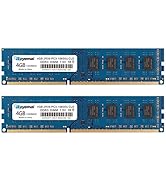 8GB DDR3L/DDR3 10600U 1333MHz Computer RAM, Royemai PC3L/PC3 10600 DIMM 1.35V/1.5V CL9 2RX8 Non-E...