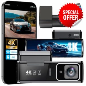 4K Dash Cam Front and Rear