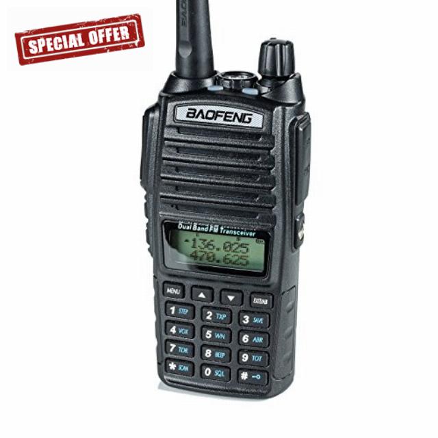 BaoFeng UV-82HP High Power Dual Band Radio: 136-174mhz (VHF) 400-520mhz (UHF) Two-Way Radio