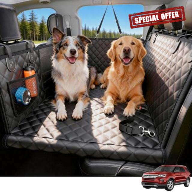 Wigoo Dog Car Seat Cover for Back Seat