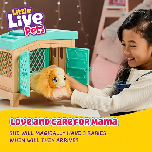 Interactive Stuffed Guinea Pig Hutch and 3 Babies