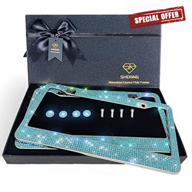Shering Bling License Plate Frame