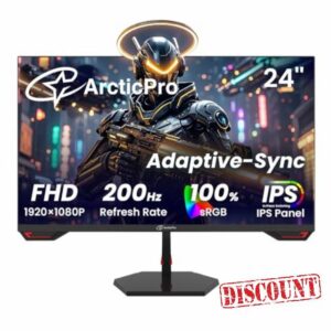 ArcticPro 24inch Gaming Monitor 200Hz 180Hz