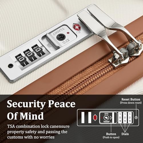 Hardside 20 Inch Carry-on Suitcases with Spinner Wheels and TSA Lock