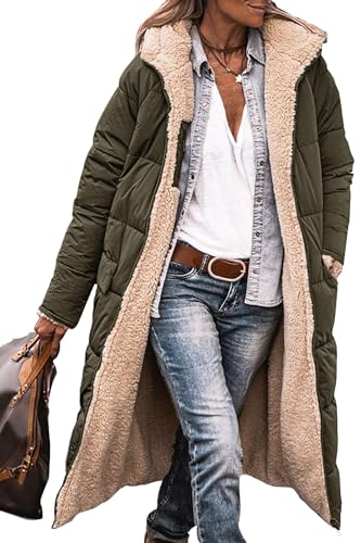 PRETTYGARDEN Women's 2026 Winter Fashion Clothes Oversized Shearling Fleece Long Coats Jackets