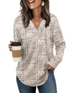 Sampeel Hoodies for Women Trendy Fall Fashion 2025 V Neck Oversized Sweatshirt Plus Size Tops Clothes