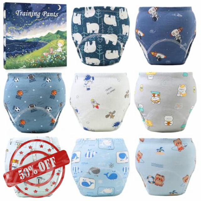 Upairy Potty Training Pants Cotton Absorbent Training Underwear for Toddler Boy and Girls 2T-5T