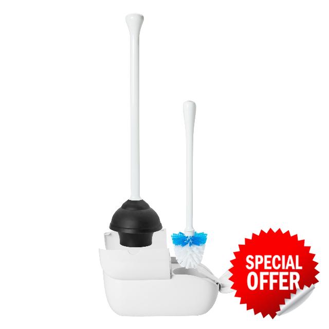 OXO Good Grips Toilet Brush & Plunger Combo