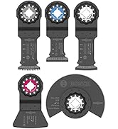BOSCH OSL114JF-10 10-Pack 1-1/4 In. Starlock Oscillating Multi Tool Wood Curved-Tec Bi-Metal Xtra...