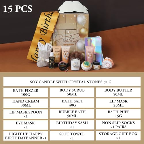 Birthday Spa Gift Basket for Women & Men