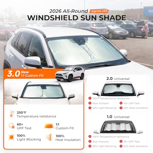100% Sun Block ] Sunshade for Car Windshield for Chevy Equinox Sun Shade