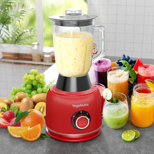 70 oz 700W Glass Jar Blender with 2 Speeds and Pulse for Smoothie