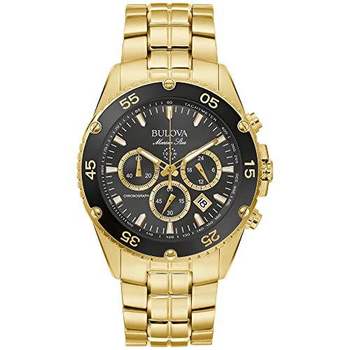 Bulova Men's Marine Star Gold Chronograph Stainless Steel Watch