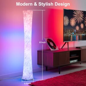 61'' Smart RGB LED Corner Lamp with Music Sync and 16 Million DIY Colors