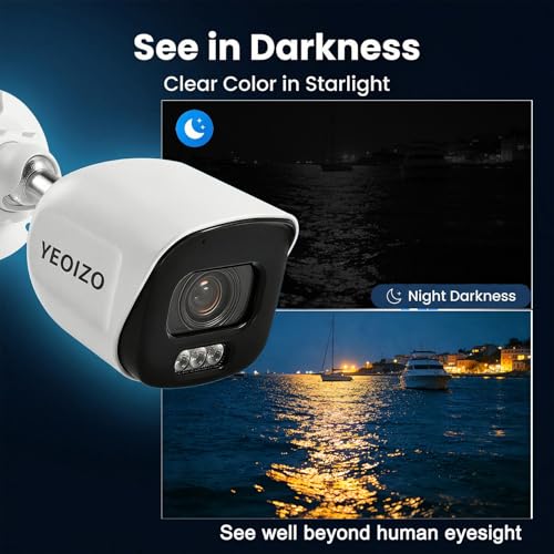Ultra-Low Light Night Sailing Camera for Boat