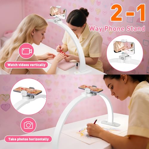 Arch LED Nail Tech Table Lamp for Manicure Salon