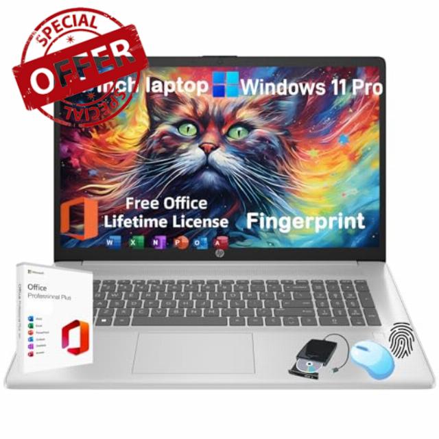 HP 17 Laptop Computer for Business and Students