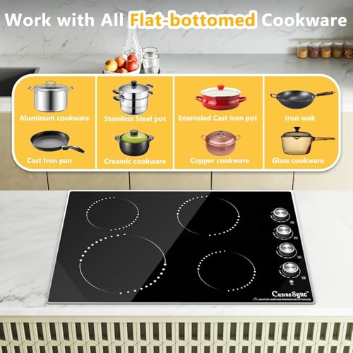 Compatible with Flat-Bottom Cookware
