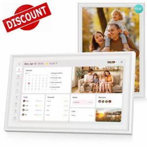 Digital Calendar 15.6 Inch - Smart Chore Chart & Wall Planner