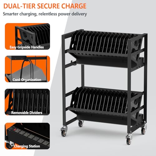 Laptop Cart w/Removable Dividers