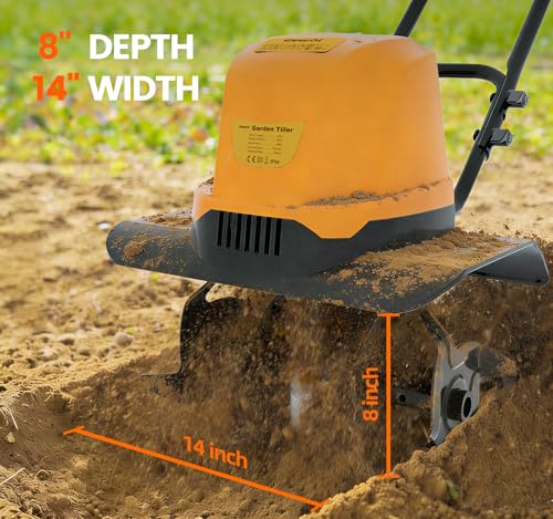 Garden Rototiller for Lawn Yard Soil Cultivatio