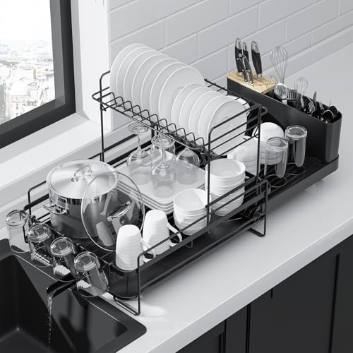 Multifunctional Dish Rack for Kitchen Counter