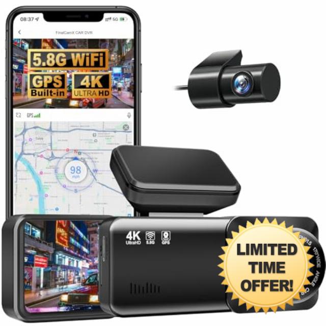 Osmo Dashcam Pro 2.0 4k with Front and Rear Camera